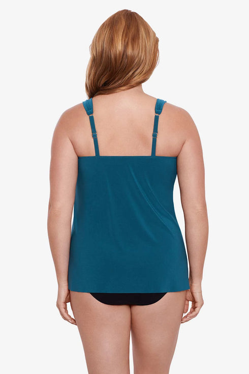 MiracleSuit Razzle Dazzle Plus Size Underwire Tankini Top